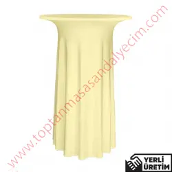 Elit Ekru Streç Bar Bistro Kokteyl MasaÖrtüsü EKMÖ010EKR