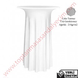 Elit Beyaz Streç Bistro, Bar Kokteyl Masa Örtüsü EKMÖ003BE Elit Beyaz Streç Bistro, Bar Kokteyl Masa Örtüsü EKMÖ003BE