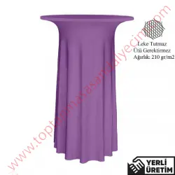 Elit Eflatun Streç Kokteyl Bar Bistro Masa Örtüsü EKMÖ013EFN