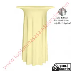 Elit Ekru Streç Bar Bistro Kokteyl MasaÖrtüsü EKMÖ010EKR