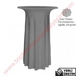 Elit Gri Streç Bistro Bar Kokteyl Masa Örtüsü EKMÖ011GRİ Elit Gri Streç Bistro Bar Kokteyl Masa Örtüsü EKMÖ011GRİ