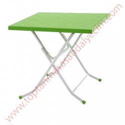 Güneş Yeşil Katlanır Plastik Masa 80x80 GPM001KY