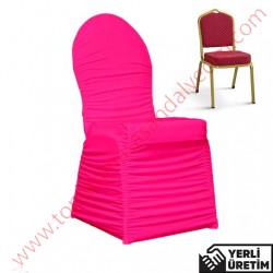 Hilton Pembe Streç Düğün, Organizasyon Banket Sandalye Örtüsü HLTNBDO006PMB Hilton Pembe Streç Düğün, Organizasyon Banket Sandalye Örtüsü HLTNBDO006PMB