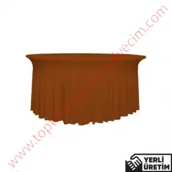 Tarz Karamel Streç Banket, Düğün, Organizasyon Masa Örtüsü TBNTMÖ007KRL