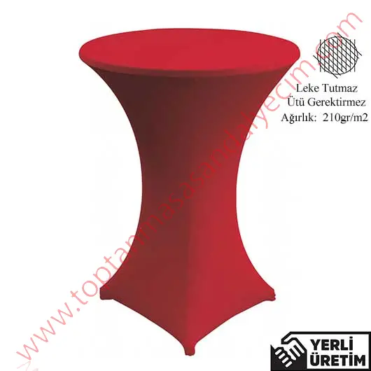 Mery Kırmızı Streç Kokteyl, Bistro, Bar Masası Örtüsü MKMÖ001K Mery Kırmızı Streç Kokteyl, Bistro, Bar Masası Örtüsü MKMÖ001K