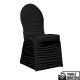 Hilton Siyah Streç Düğün Organizasyon Banket Sandalye Örtüsü HLTNBDO001SYH