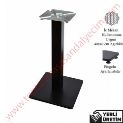 Poppy Siyah 40X40 Ağırlıklı Cafe Masa Ayağı PCMA002S Poppy Siyah 40X40 Ağırlıklı Cafe Masa Ayağı PCMA002S