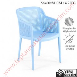 Star Açık Mavi Plastik Sandalye SPLS007AM Star Açık Mavi Plastik Sandalye SPLS007AM