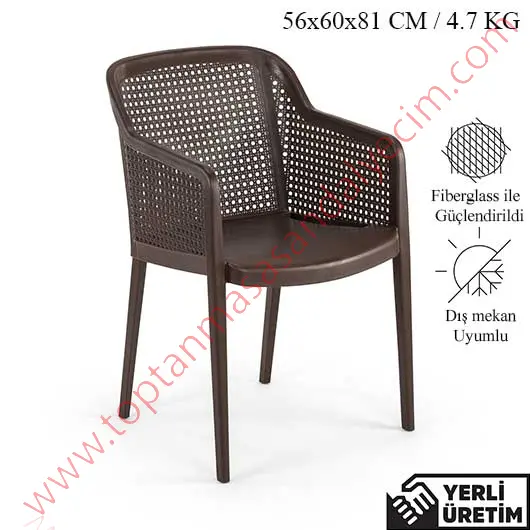 Star Kahverengi Plastik Sandalye SPLS012KA Star Kahverengi Plastik Sandalye SPLS012KA