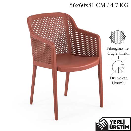 Star Kiremit Plastik Sandalye SPLS010KR