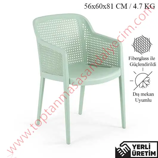 Star Nil Yeşili Plastik Sandalye SPLS009NY Star Nil Yeşili Plastik Sandalye SPLS009NY