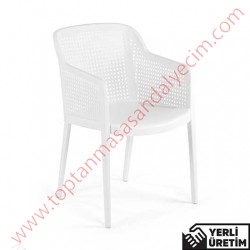 Star Beyaz Plastik Sandalye SPLS005B Star Beyaz Plastik Sandalye SPLS005B