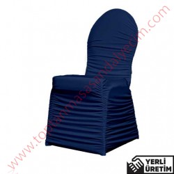 Hilton Lacivert Streç Düğün, Organizasyon Banket Sandalye Örtüsü HLTNBDO003LCT