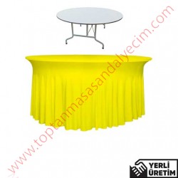 Tarz Sarı Streç Banket, Düğün, Organizasyon Masa Örtüsü TBNTMÖ019SRI Tarz Sarı Streç Banket, Düğün, Organizasyon Masa Örtüsü TBNTMÖ019SRI