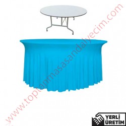 Tarz Turkuz Streç Banket, Düğün, Organizasyon Masa Örtüsü TBNTMÖ022TKZ
