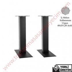 Twin Çift Siyah 40X20 Cafe Masa Ayağı TCMA001S Twin Çift Siyah 40X20 Cafe Masa Ayağı TCMA001S