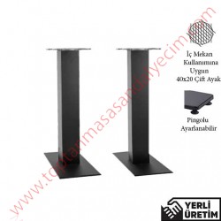 Twin Çift Siyah 40X20 Cafe Masa Ayağı TCMA001S Twin Çift Siyah 40X20 Cafe Masa Ayağı TCMA001S